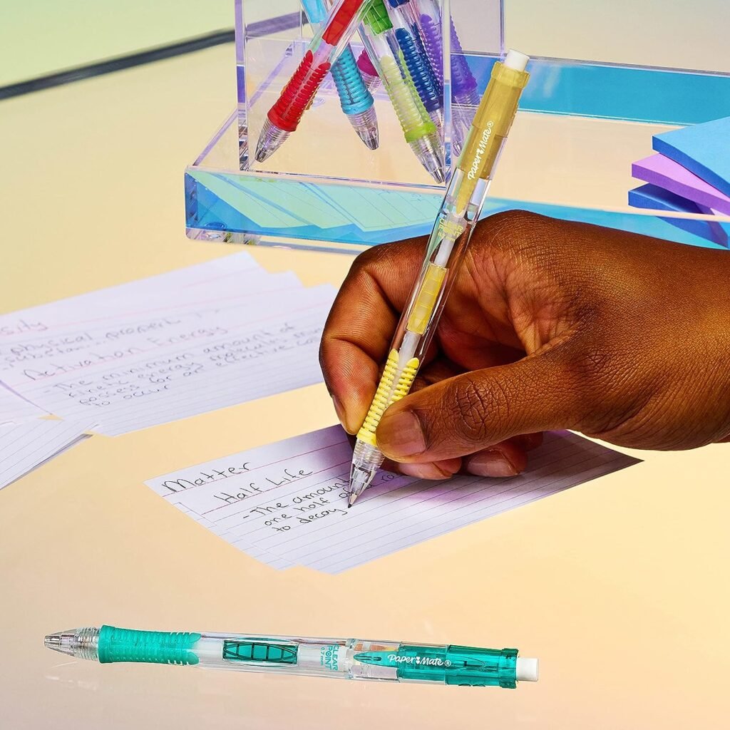Paper Mate Clearpoint Pencils, HB 2 Lead (0.7mm), Assorted Barrel Colors, 10 Count