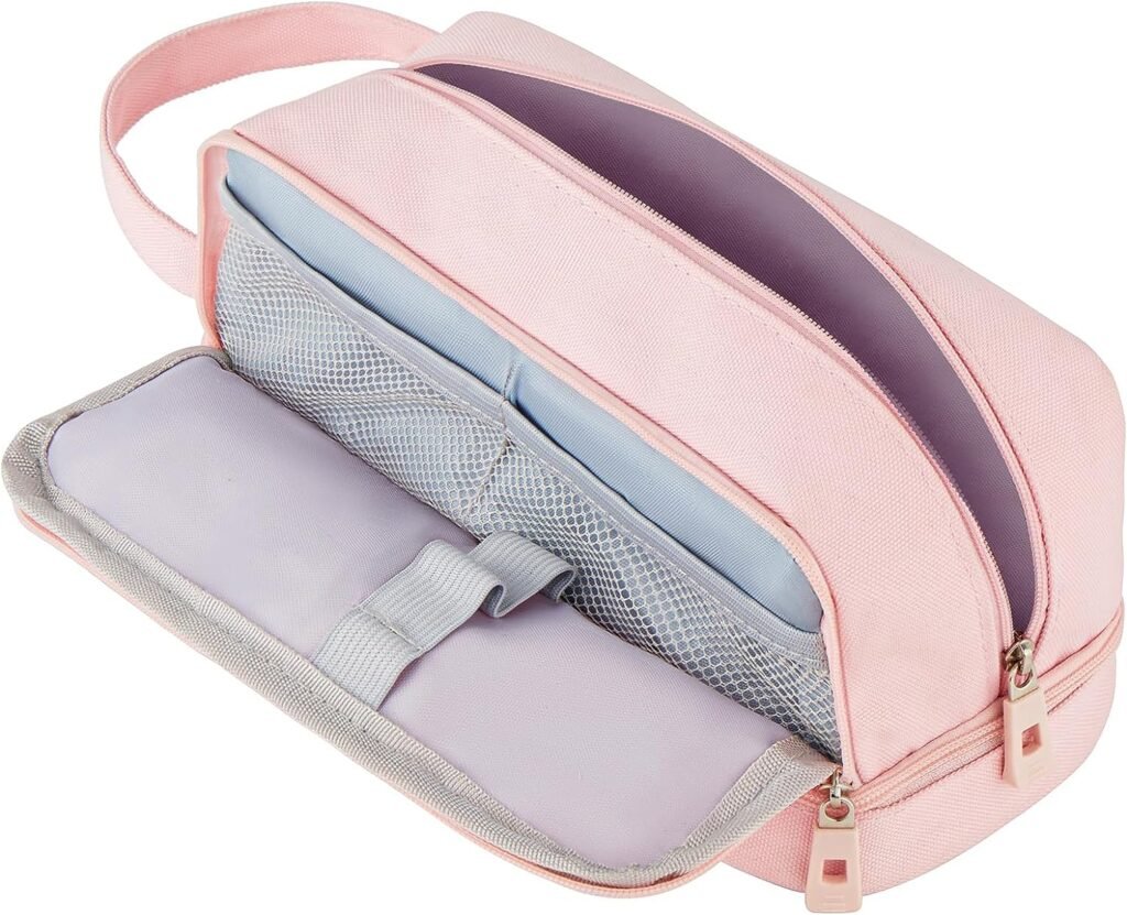 Unineovo Pencil Case School Supplies Office Supplies Double Layer Large Capacity Pencil Pouch Aesthetic Make Up Bag Multifunction Organizer Box Back to School Supplies for Teen Girls College Students