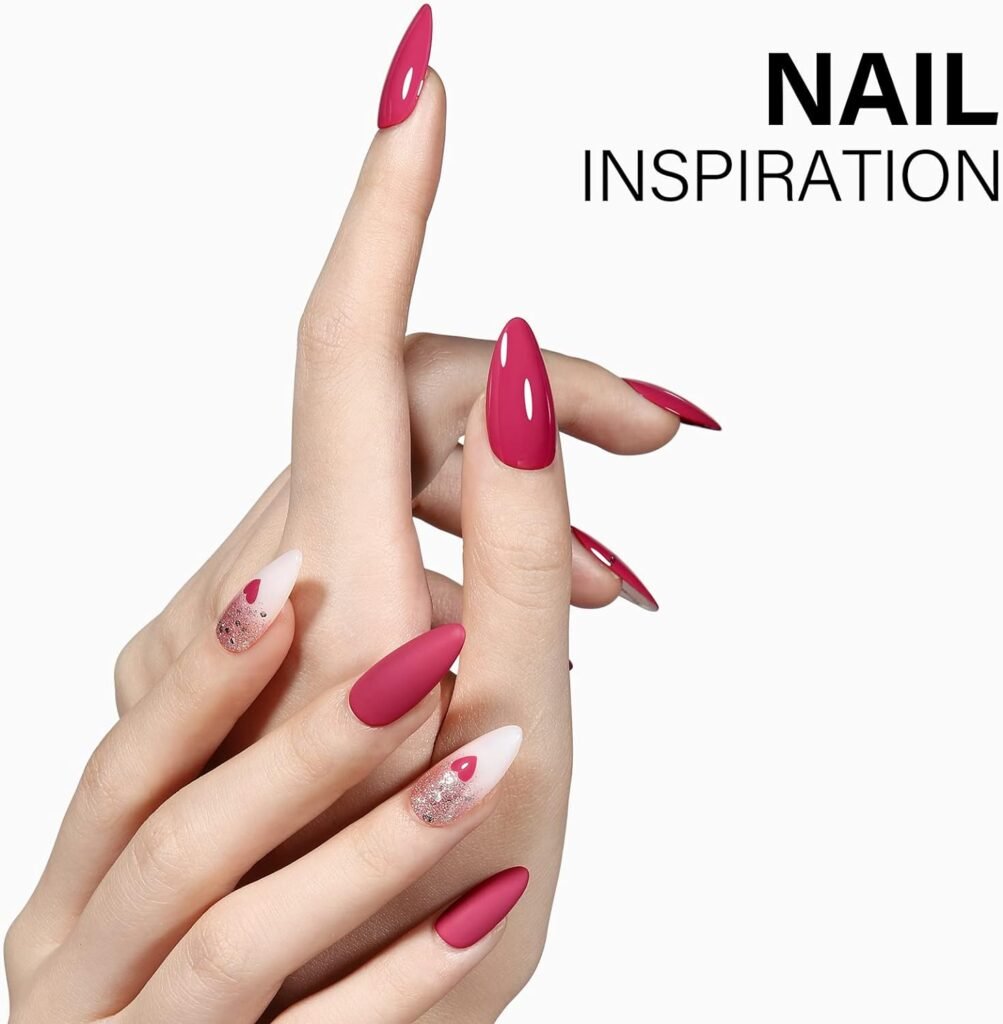 AILLSA Hot Pink Gel Nail Polish Dark Pink Gel Polish Summer Color Nail Polish Gel Long Lasting Soak Off U V Gel Nails Nail Art Manicure Salon at Home Mothers Day Gift 0.51 Fl Oz