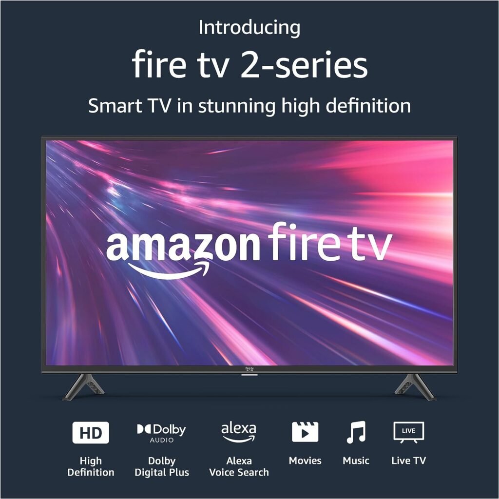 Amazon Fire TV 40 2-Series HD smart TV with Fire TV Alexa Voice Remote, stream live TV without cable