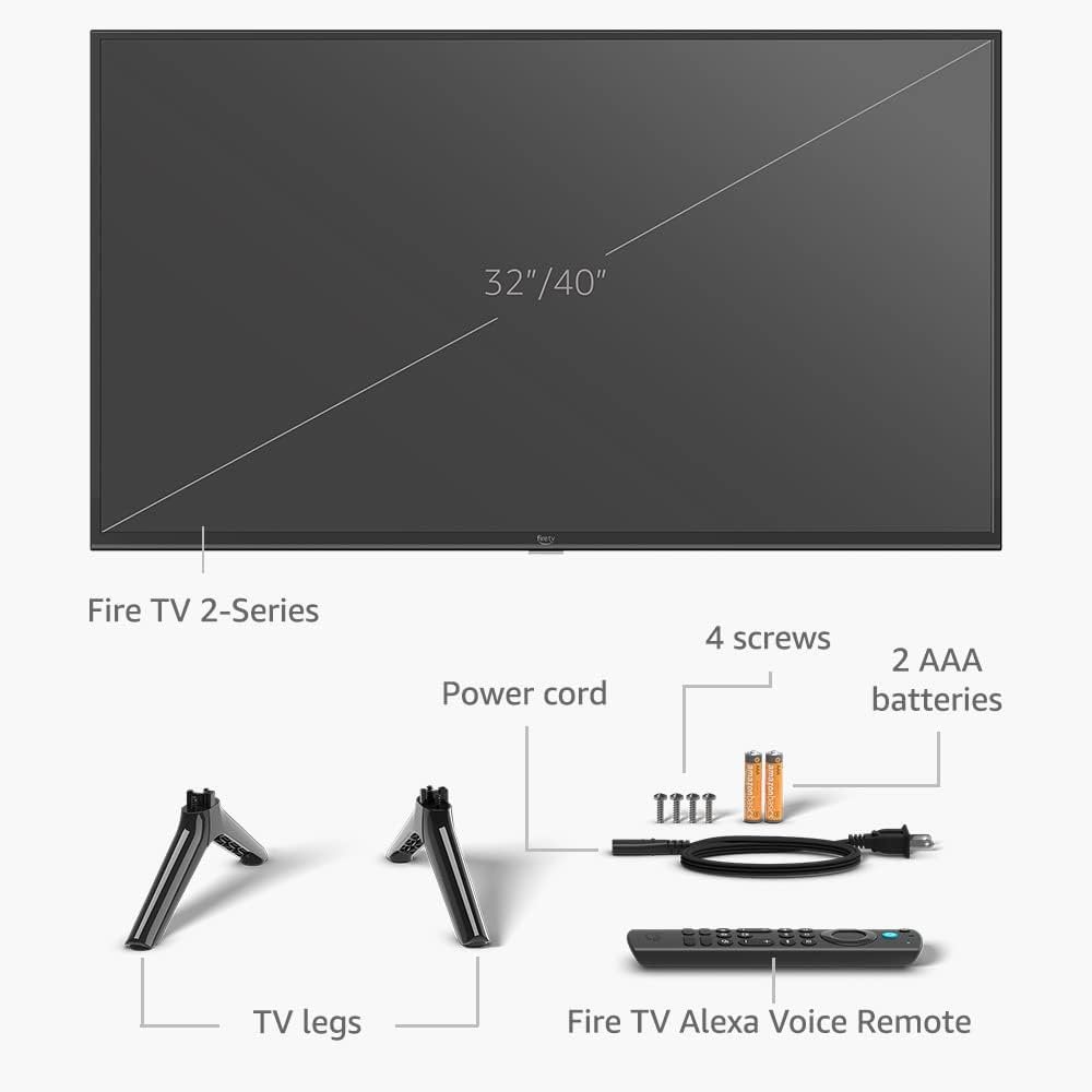 Amazon Fire TV 40 2-Series HD smart TV with Fire TV Alexa Voice Remote, stream live TV without cable