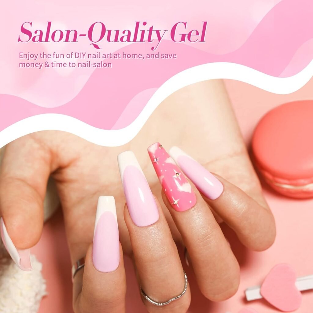Born Pretty Pastel Gel Nail Polish Set Spring Summer Macaron Candy Sweet Color Gel Polish 2023 Easter Soft Pink Yellow Purple Blue Green Colors Collection 10ML 6PCS Nail Art Gift Box