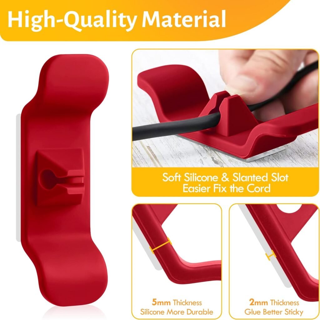 Cord Organizer for Appliance - Kitchen Appliance Cord Organizer Stick On, Cord Holder for Appliance, Essential Usefull Kitchen Gadgets for New Home, Apartment Must Haves Small Appliance Accessories
