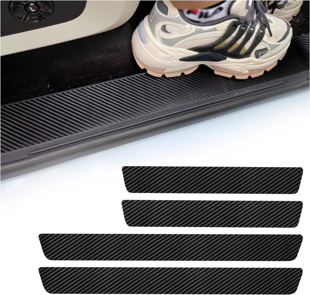 KIFIDAN Car Door Edge Guards Carbon Fiber Car Door Sills Profector Stickers Anti-Scratch and Waterproof Bumper Decoration for Cars Door Entry Guard Fit for Car/SUV/Truck (Carbon Fiber)