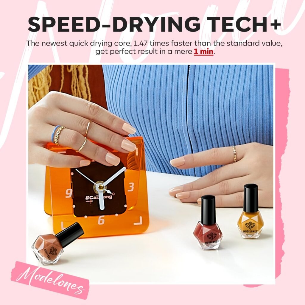 modelones Fall Nail Polish Set 6 Colors Yellow Gold Orange Glitter Autumn Nail Polish Kit Quick Dry Nail Polish Red Brown Black Long Lasting Nail Polish Manicure Diy Home Salon Gift For Women Mom