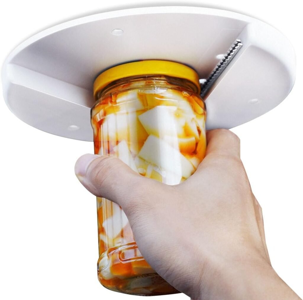 Under Cabinet Jar Opener for Weak Hands，2023 New Open Jars with Ease - Jar Opener for Seniors with Arthritis，Opener-Can Openers for Seniors with Arthritis Kitchen Top Gadgets (With Anti-Slip Mat1) : Home Kitchen