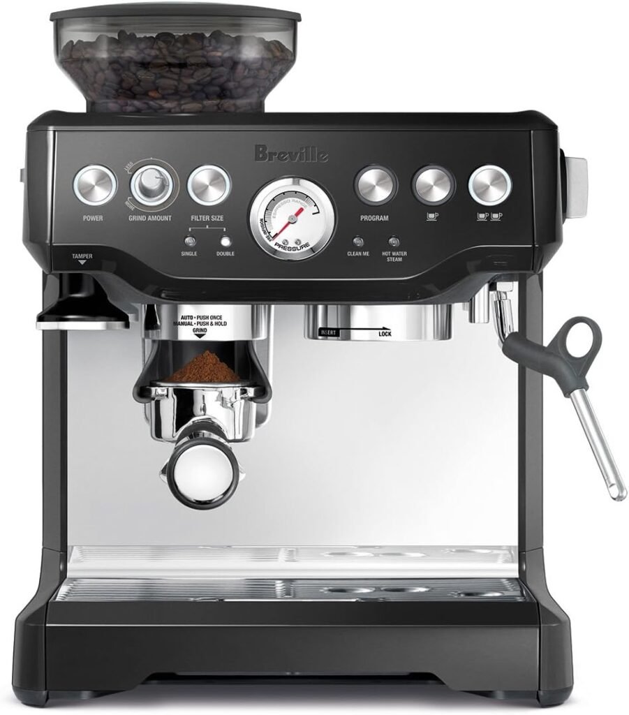 Breville Barista Express Espresso Machine, Black Sesame, BES870BSXL, 2