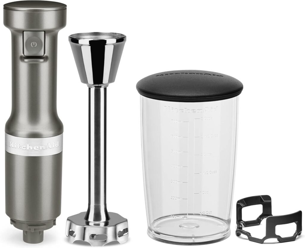 KitchenAid Variable Speed Corded Hand Blender KHBV53, Contour Silver