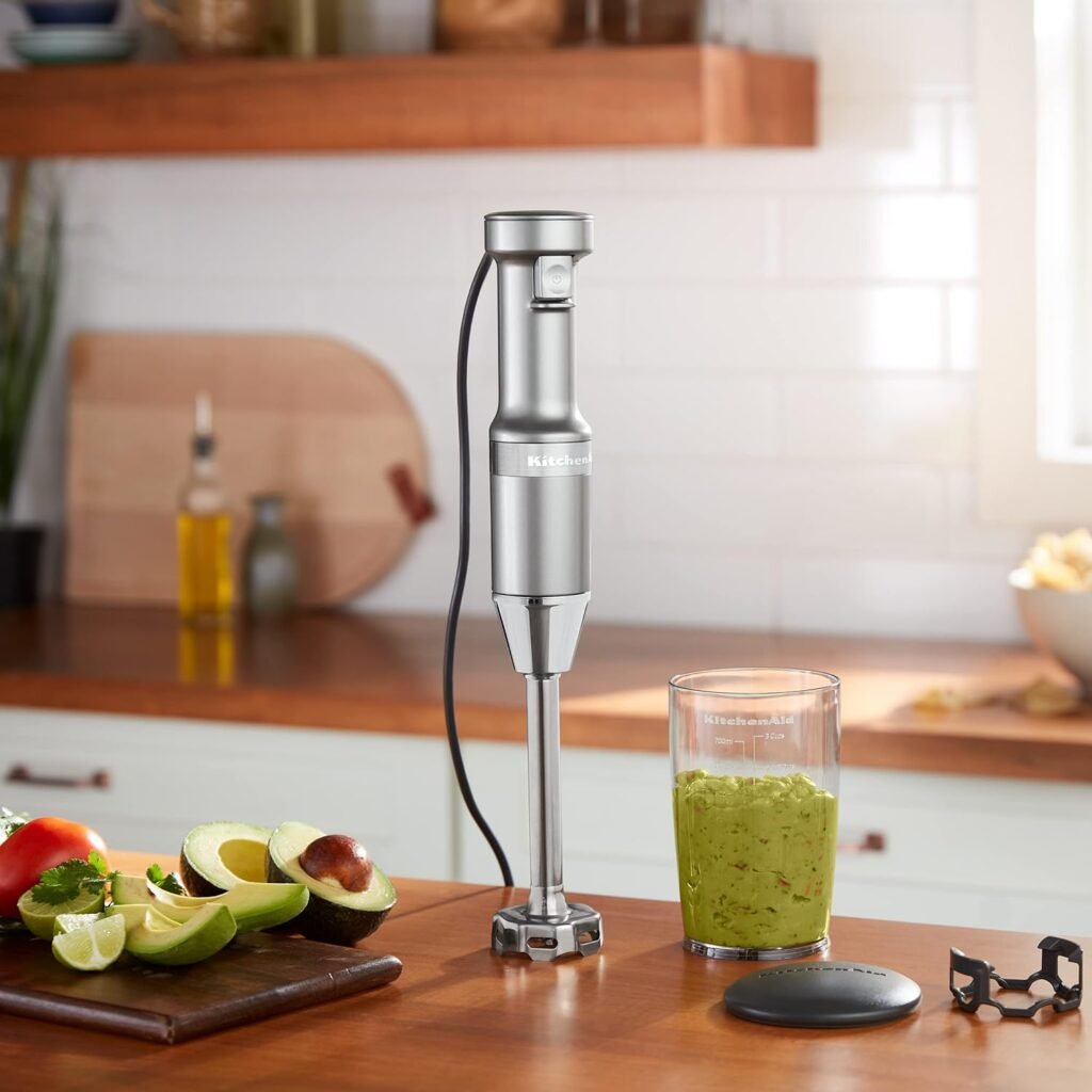 KitchenAid Variable Speed Corded Hand Blender KHBV53, Contour Silver