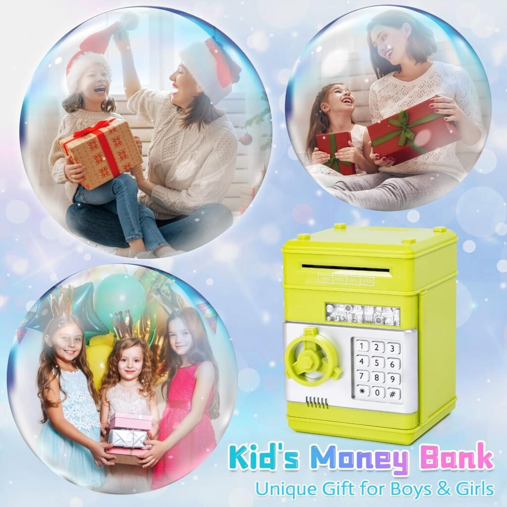 Refasy Piggy Bank Cash Coin Can ATM Bank Electronic Coin Money Bank for Kids-Hot Gift