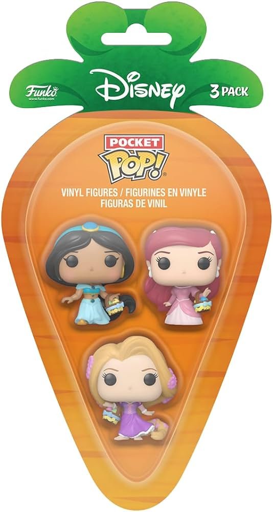 Funko Pocket Pop!: Disney - Easter Jasmine, Rapunzel,  Ariel 3-Pack