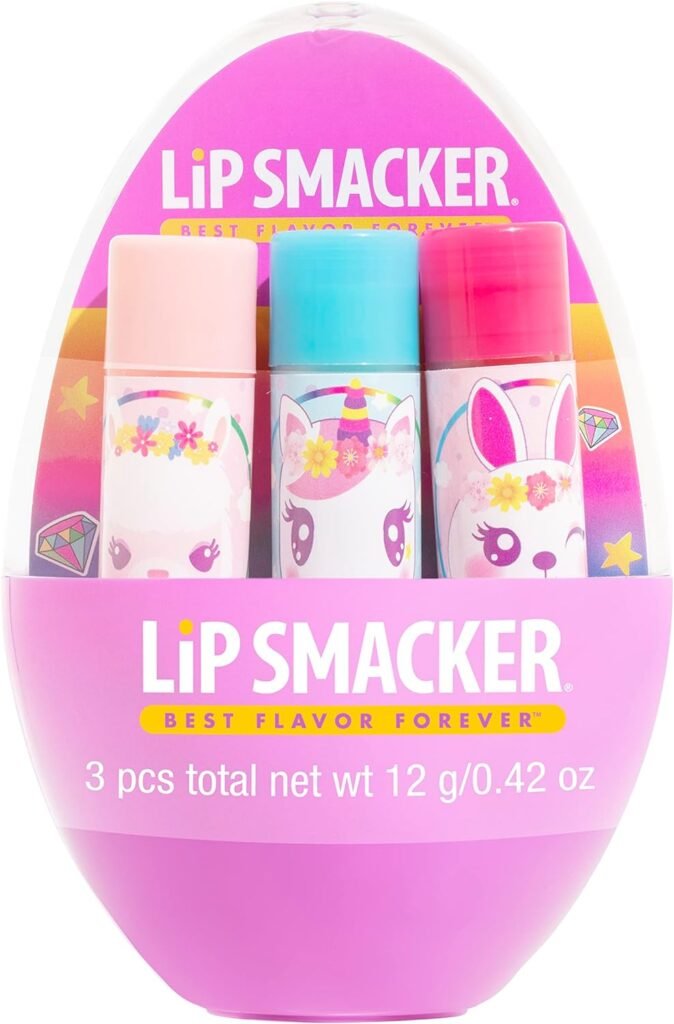 Lip Smacker Easter Trio Egg - Unicorn | Easter Basket Stuffers for Children