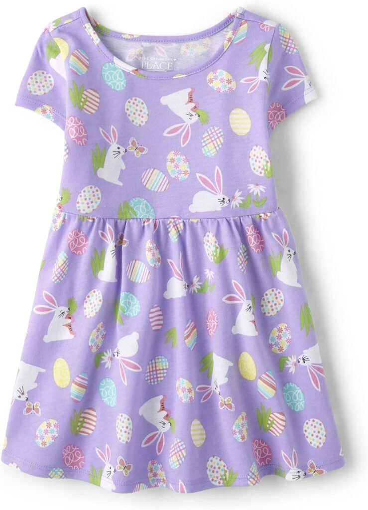 The Childrens Place Baby Girls and Toddler Short Sleeve Everyday Dresses