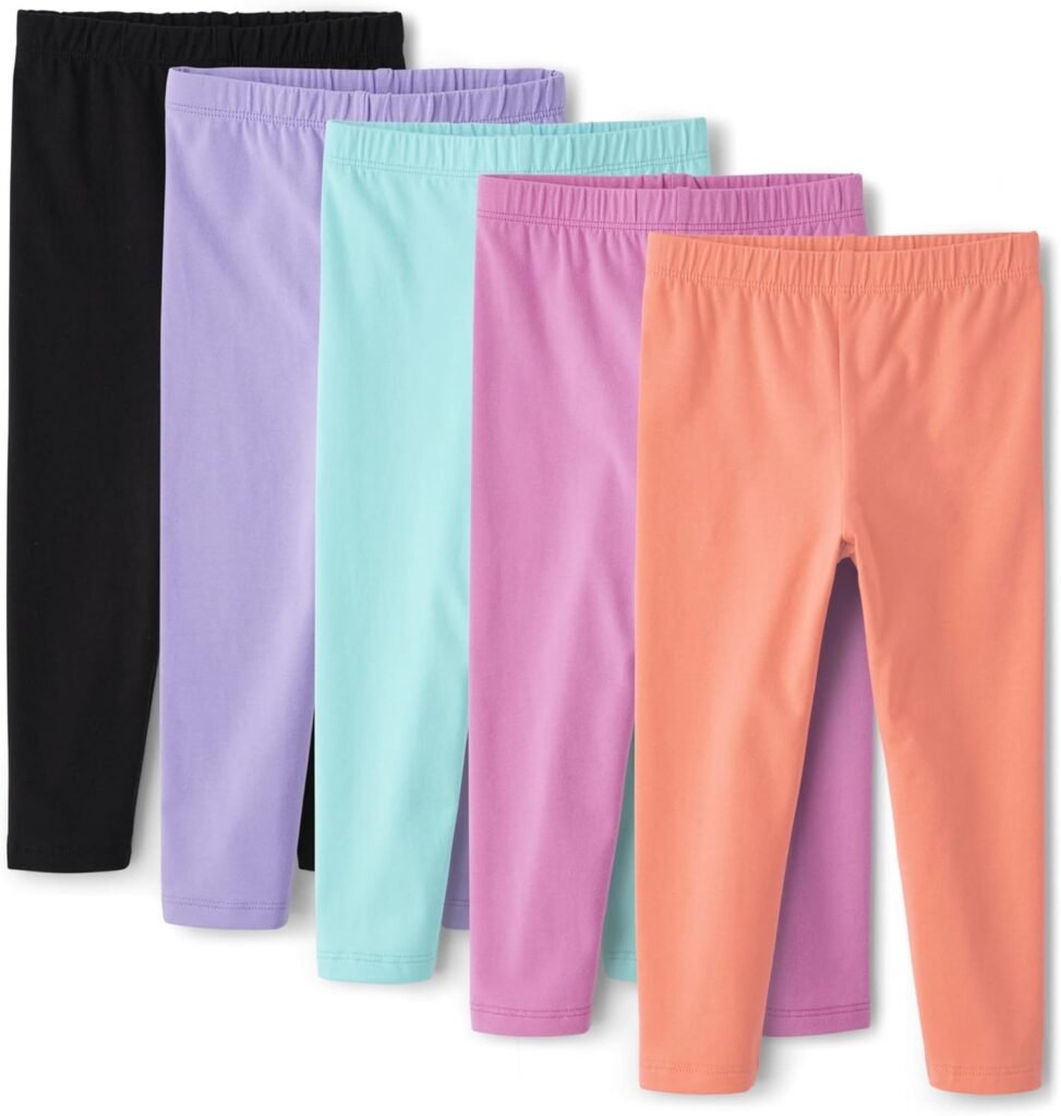 The Childrens Place Girls Capri Leggings 5 Pack